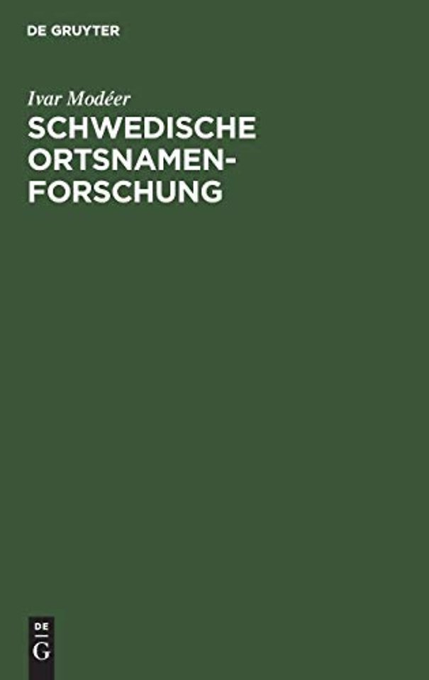 Schwedische Ortsnamenforschung