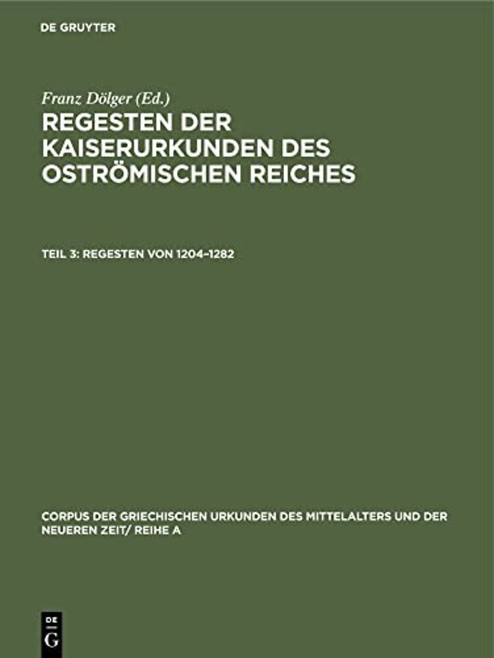 Regesten von 1204–1282