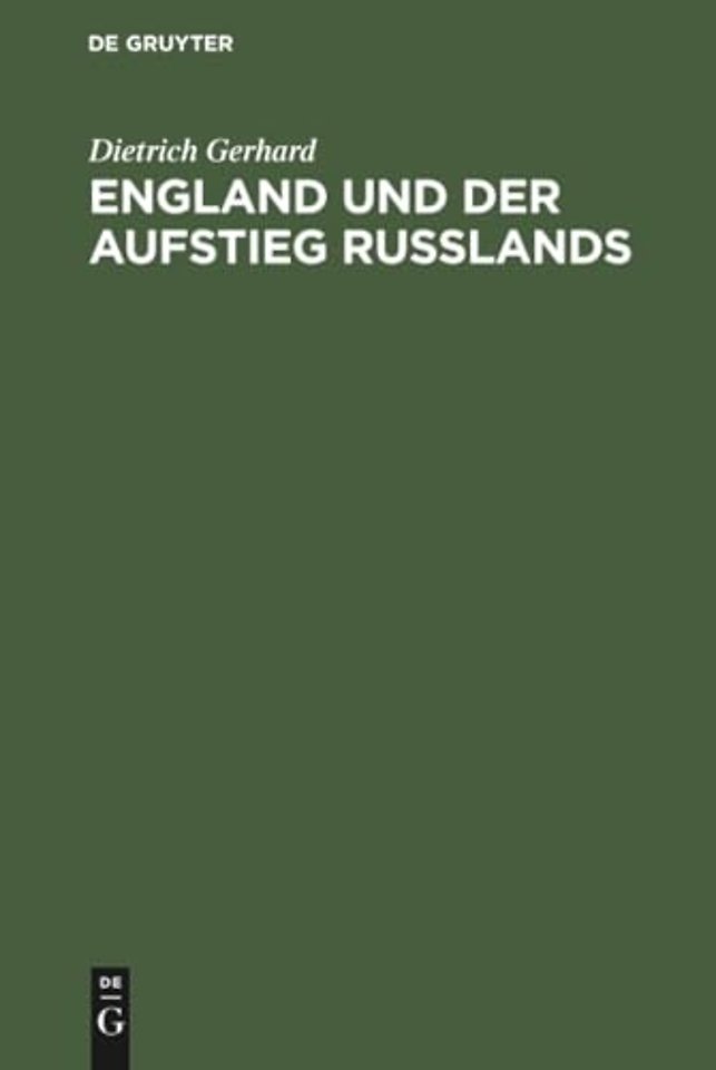 England Und Der Aufstieg Russlands