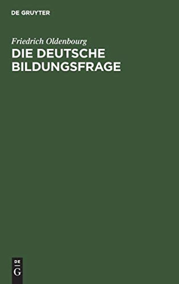 Die deutsche Bildungsfrage