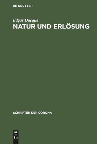 Natur und Erlösung – Schriften der Corona IV