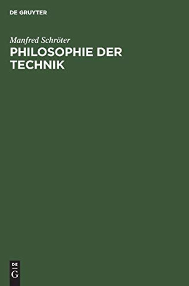 Philosophie der Technik