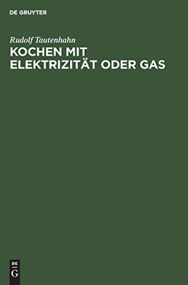 Kochen mit Elektrizität oder Gas