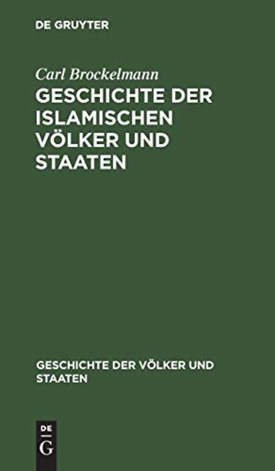 Geschichte der islamischen Völker und Staaten