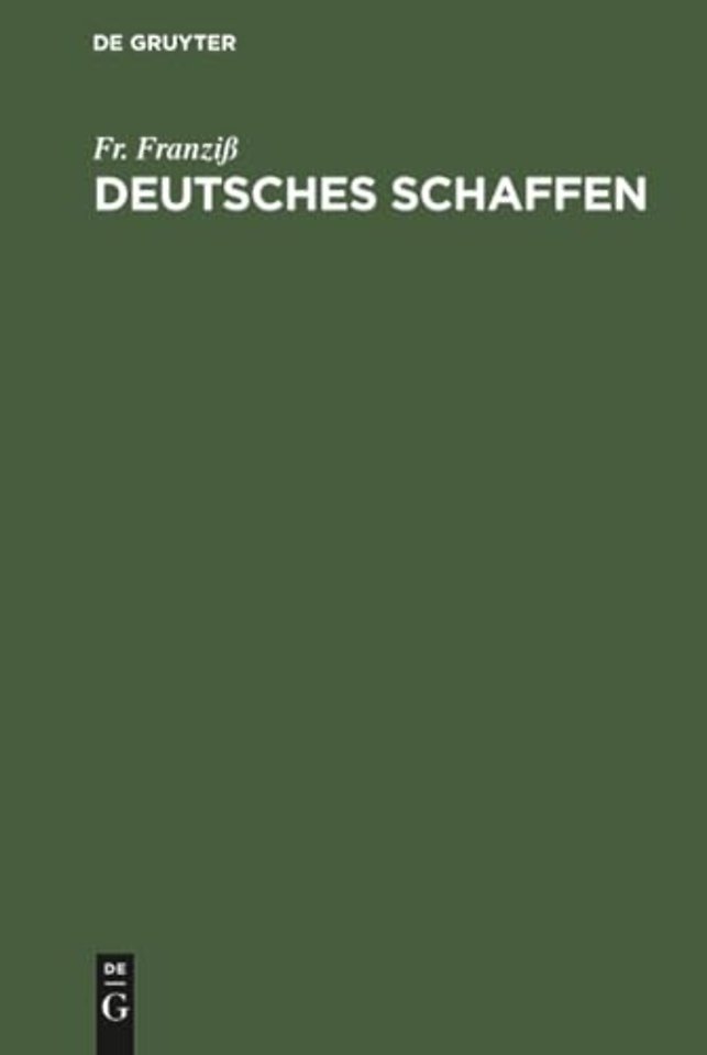 Deutsches Schaffen