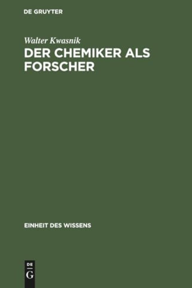 Der Chemiker ALS Forscher