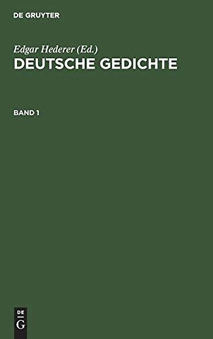 Deutsche Gedichte. Band 1