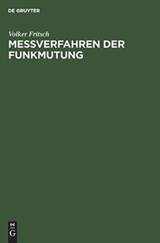 Meβverfahren der Funkmutung