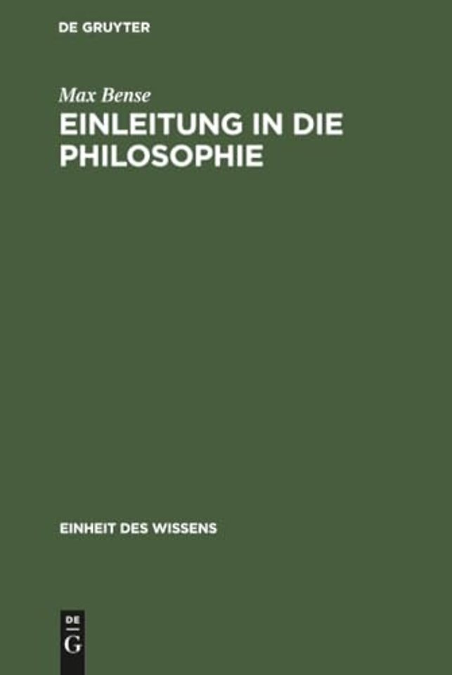Einleitung in die Philosophie – Eine Übung des Geistes