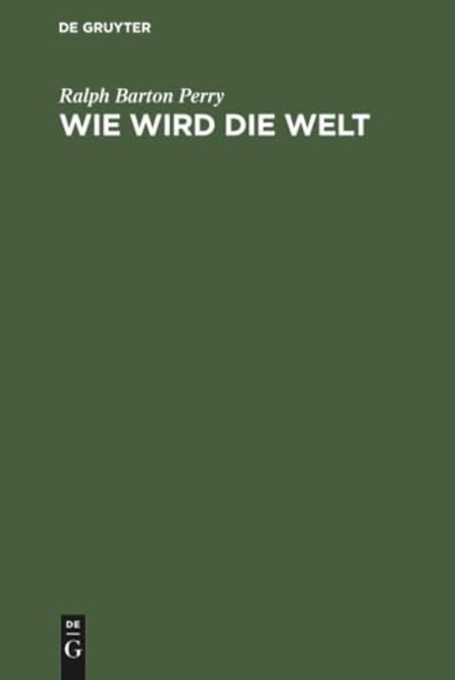 Wie wird die Welt