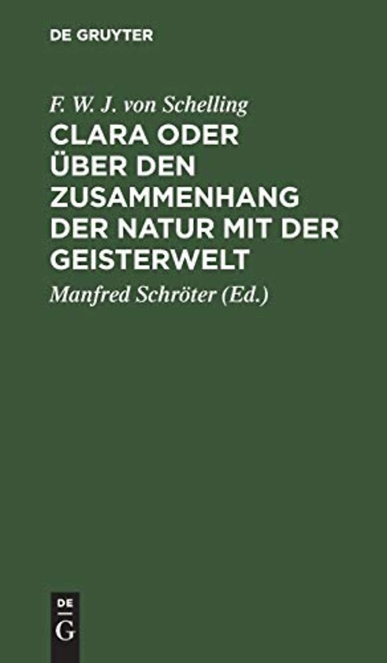 Clara Oder Uber Den Zusammenhang Der Natur Mit Der Geisterwelt