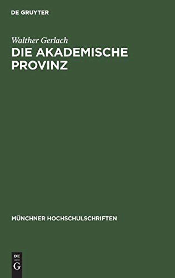 Die Akademische Provinz