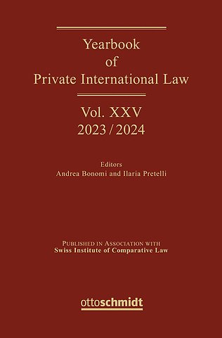 Yearbook of Private International Law Vol. XXV – 2023/2024