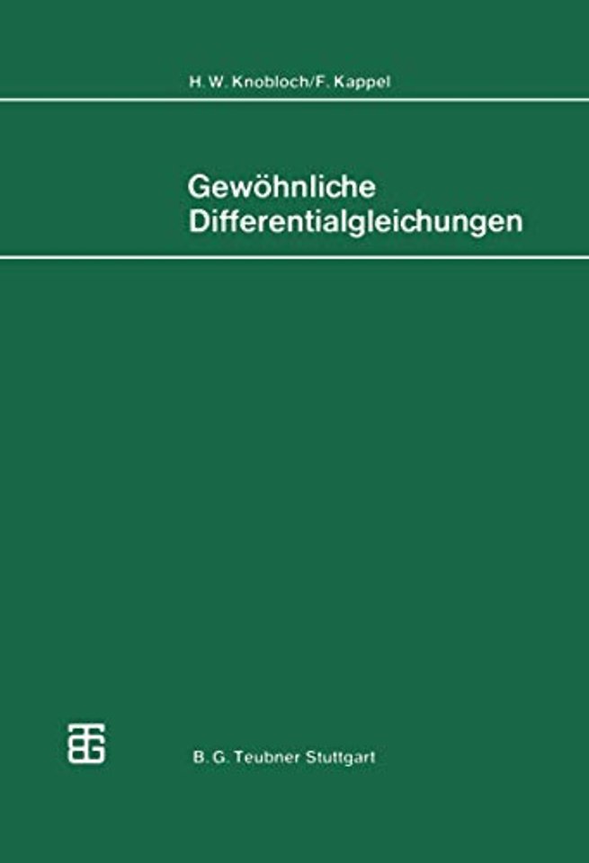 Gewöhnliche Differentialgleichungen