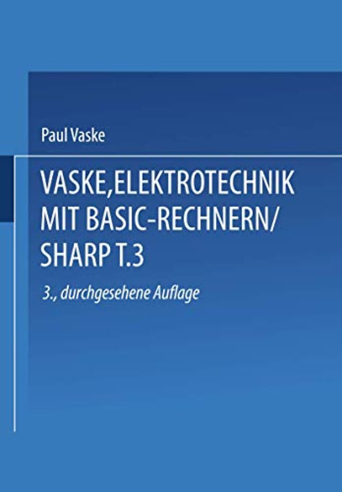 Elektrotechnik mit BASIC-Rechnern (SHARP)