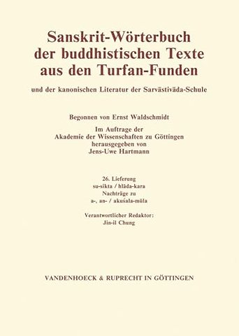 Sanskrit-Worterbuch der buddhistischen Texte aus den Turfan-Funden. Lieferung 26