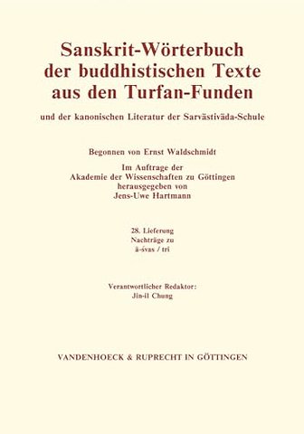 Sanskrit-Worterbuch der buddhistischen Texte aus den Turfan-Funden. Lieferung 28