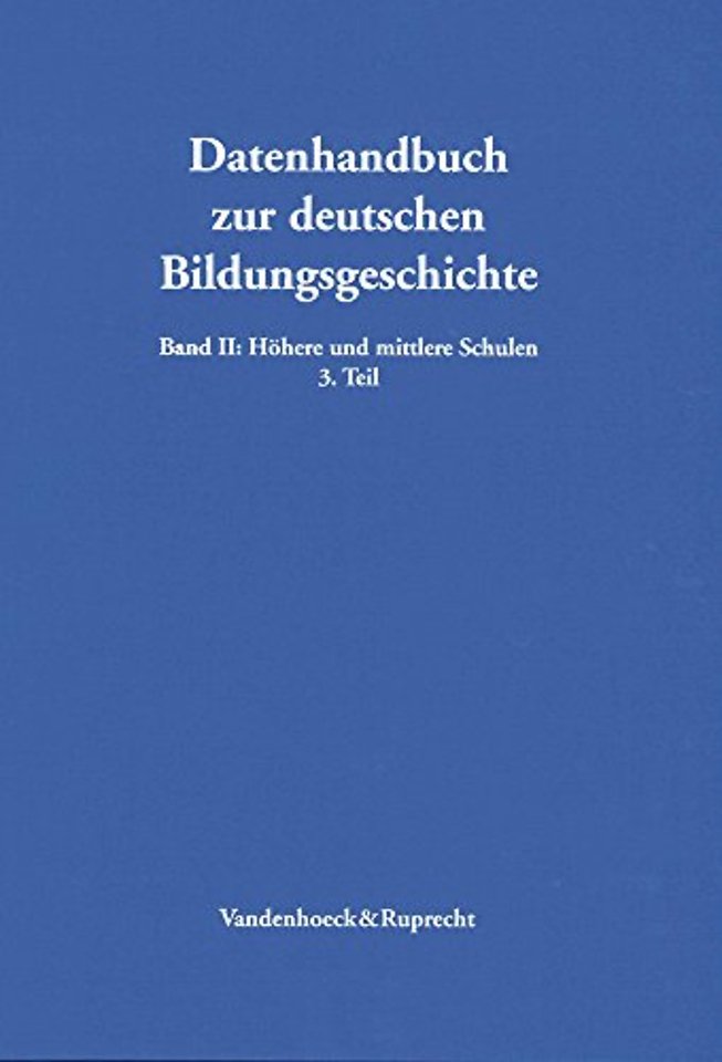 Sozialgeschichte Und Statistik Des Madchenschulwesens in Den Deutschen Staaten 1800-1945
