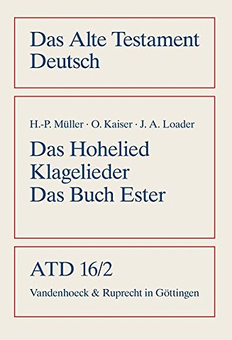 Das Hohelied, Klagelieder, Das Buch Ester