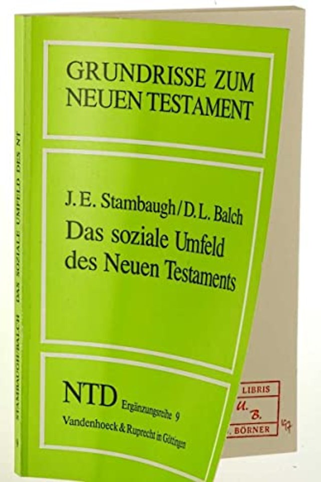 Das Soziale Umfeld Des Neuen Testaments