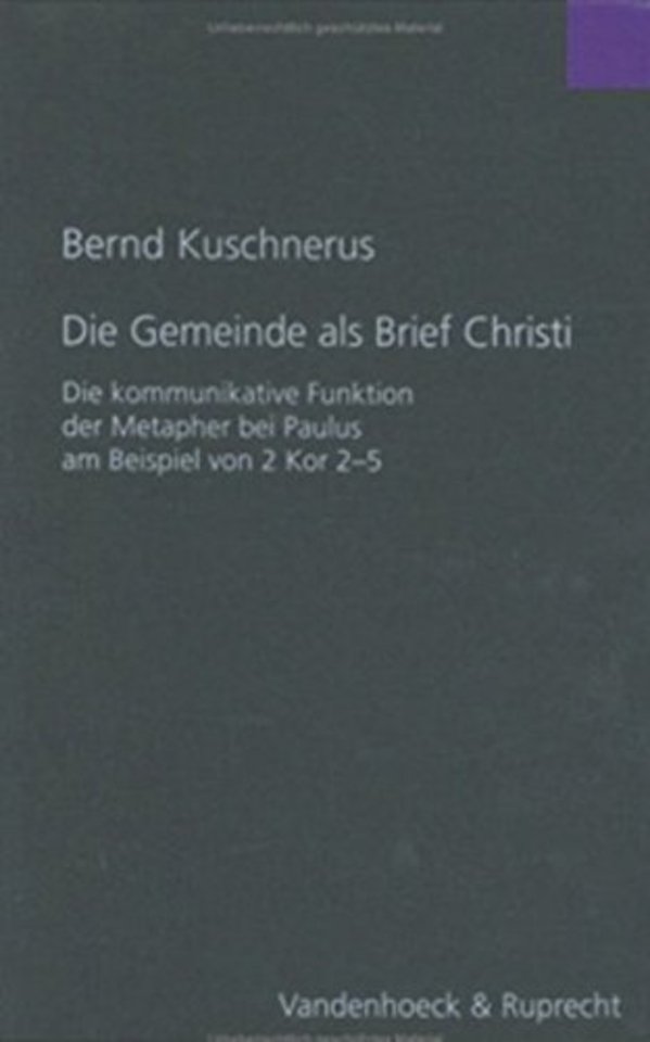 Die Gemeinde ALS Brief Christi