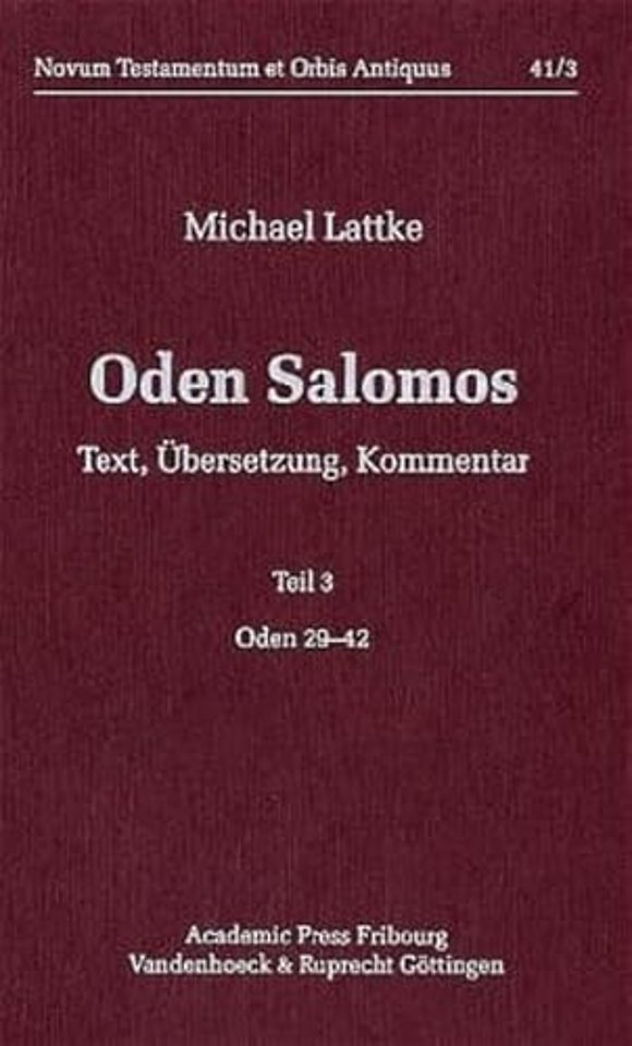 Oden Salomos. Teil 3