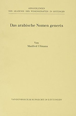 Das Arabische Nomen Generis