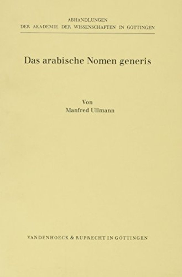 Das Arabische Nomen Generis