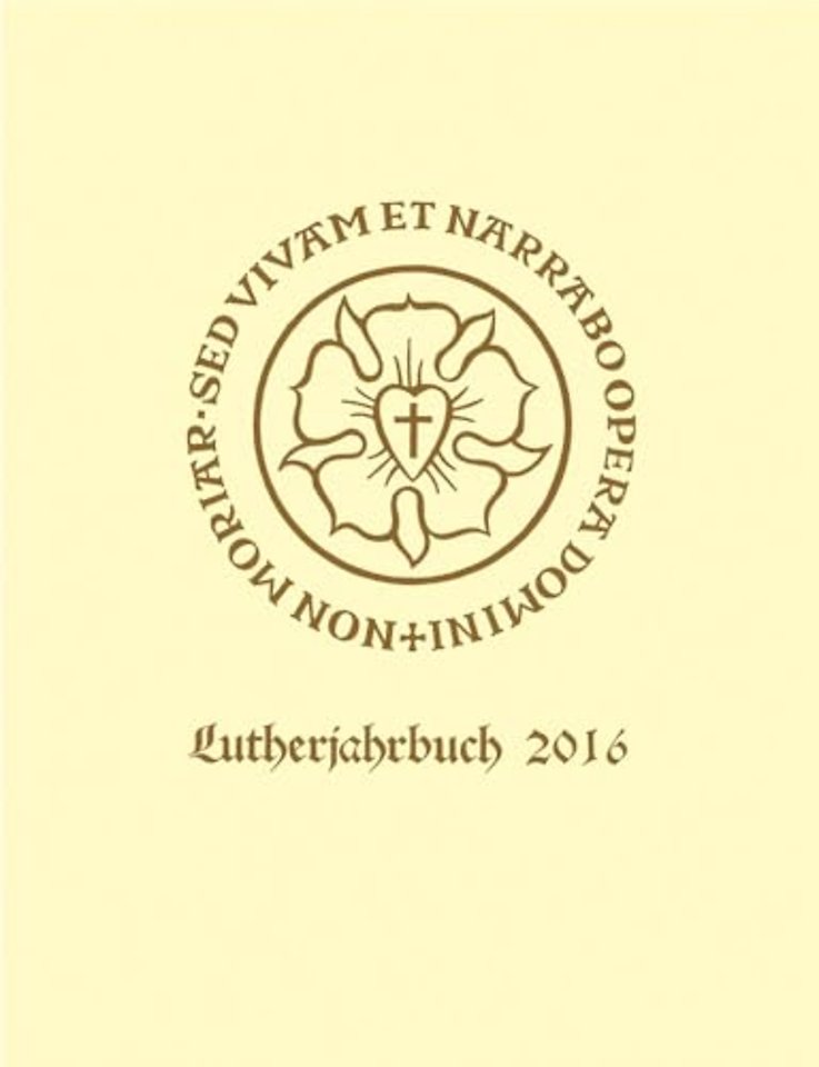 Lutherjahrbuch 83. Jahrgang 2016