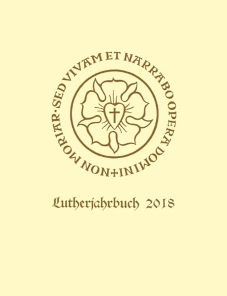 Lutherjahrbuch 85. Jahrgang 2018