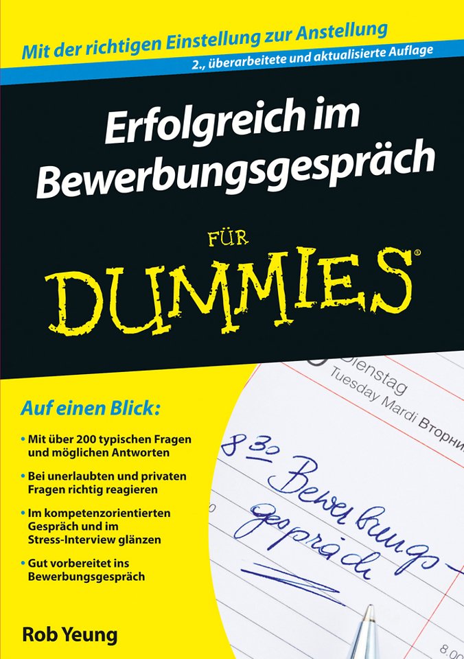 Erfolgreich im Bewerbungsgesprach fur Dummies