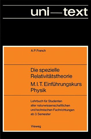 Die spezielle Relativitätstheorie M.I.T. Einführungskurs Physik