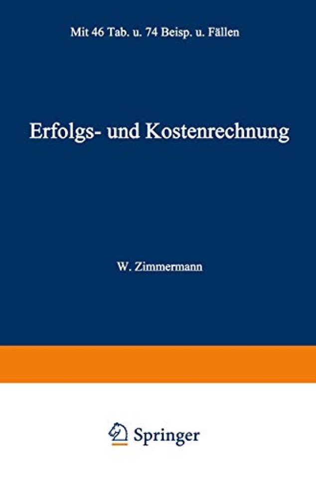 Erfolgs- und Kostenrechnung