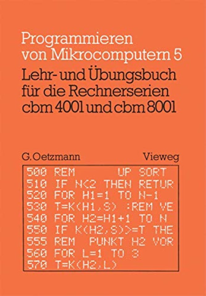 Lehr- und Übungsbuch für die Rechnerserien cbm 4001 und cbm 8001