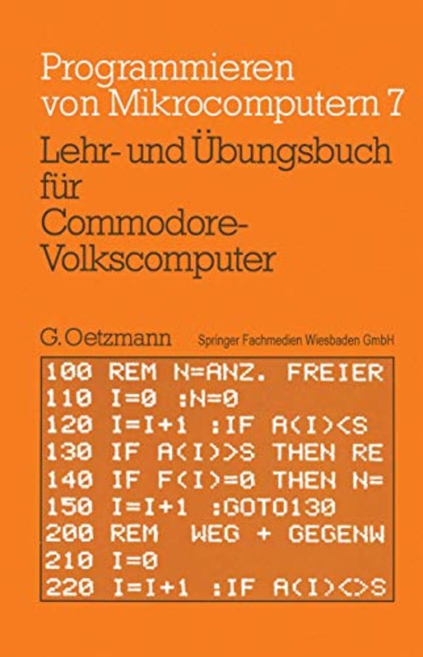 Lehr- und Übungsbuch für Commodore-Volkscomputer