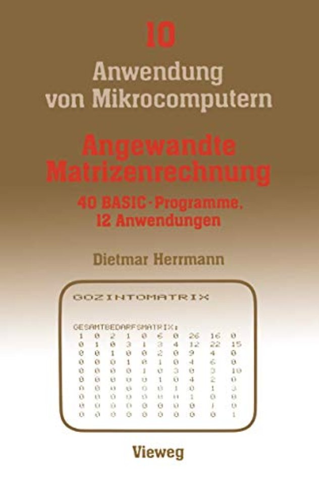 Angewandte Matrizenrechnung