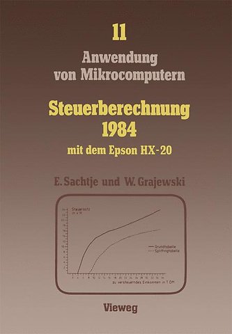 Steuerberechnung 1984 mit dem Epson HX-20