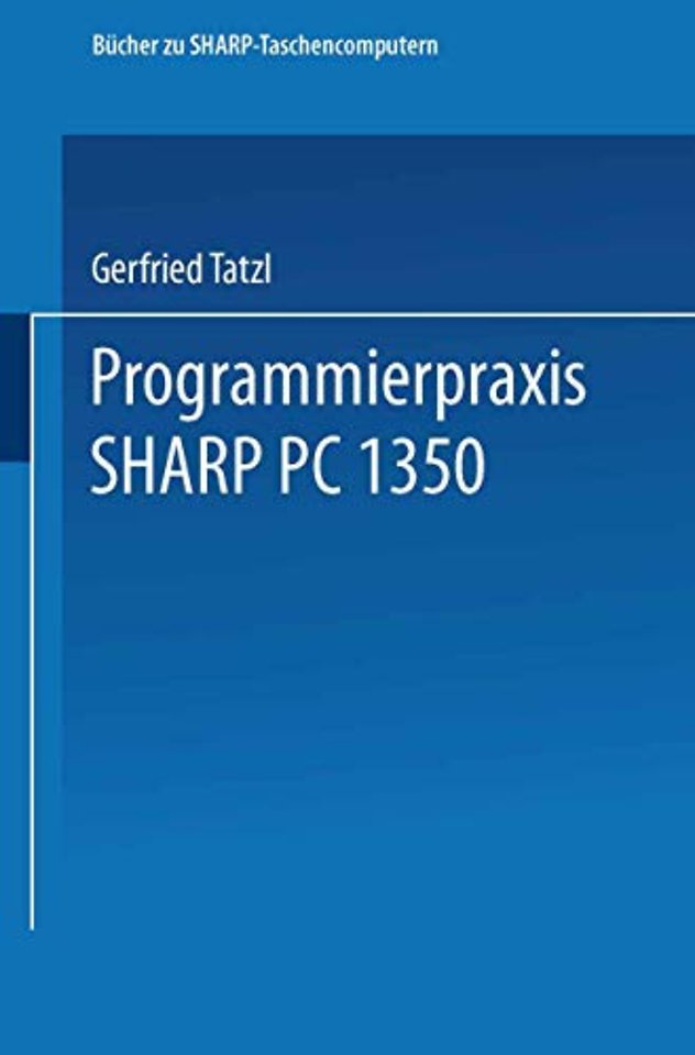 Programmierpraxis SHARP PC-1350