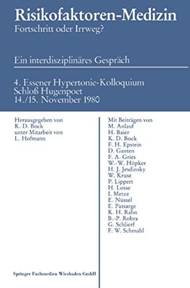 Risikofaktoren - Medizin