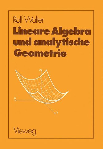 Lineare Algebra und analytische Geometrie