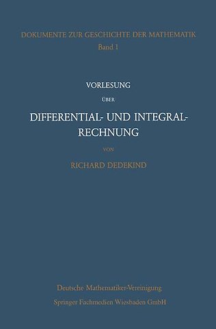 Vorlesung über Differential- und Integralrechnung 1861/62