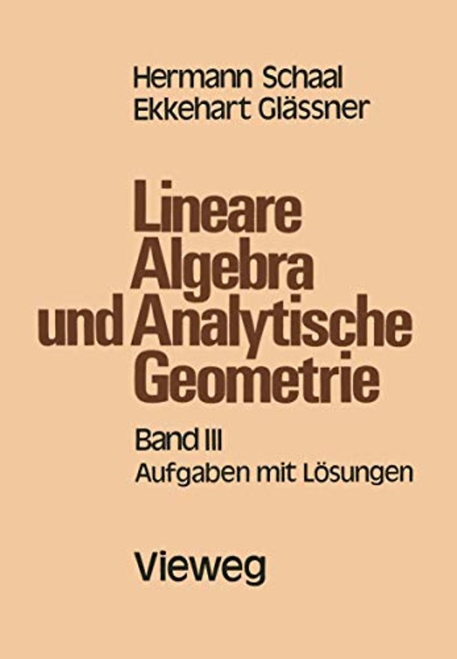 Lineare Algebra und Analytische Geometrie