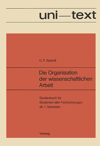 Die Organisation der wissenschaftlichen Arbeit