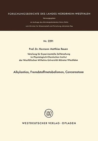 Alkylantien, Fremdstoffmetabolismen, Cancerostase