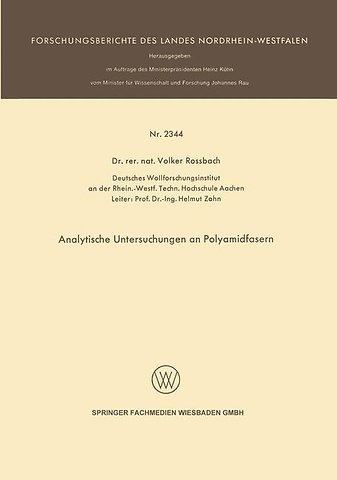 Analytische Untersuchungen an Polyamidfasern