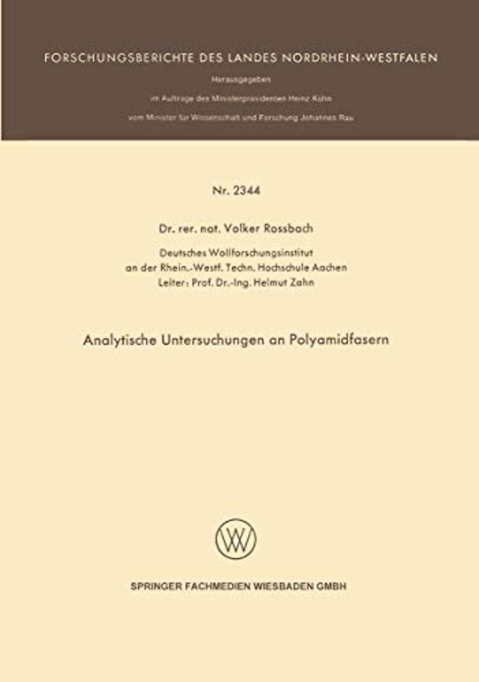 Analytische Untersuchungen an Polyamidfasern