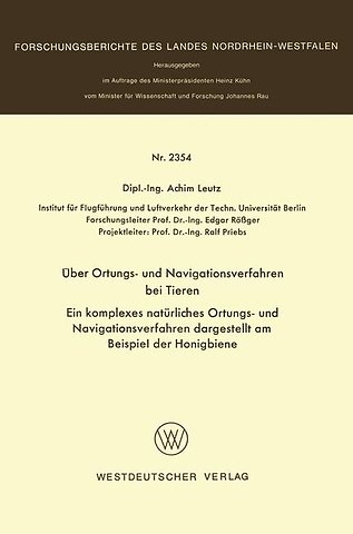 Über Ortungs- und Navigationsverfahren bei Tieren