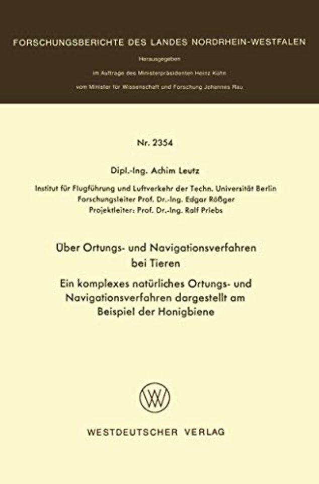 Über Ortungs- und Navigationsverfahren bei Tieren