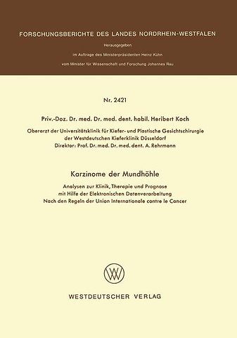 Karzinome der Mundhöhle