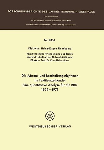 Die Absatz- und Beschaffungsrhythmen im Textileinzelhandel